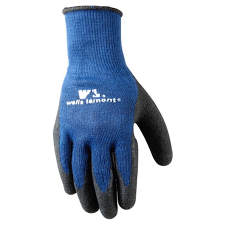 Wells Lamont 524XL Mens Blue Latex Coated Knit Glove- Extra Large 139845